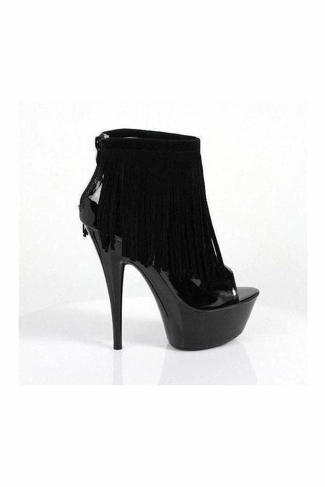 609-SONOMA Platform Sandal  | Black Velvet