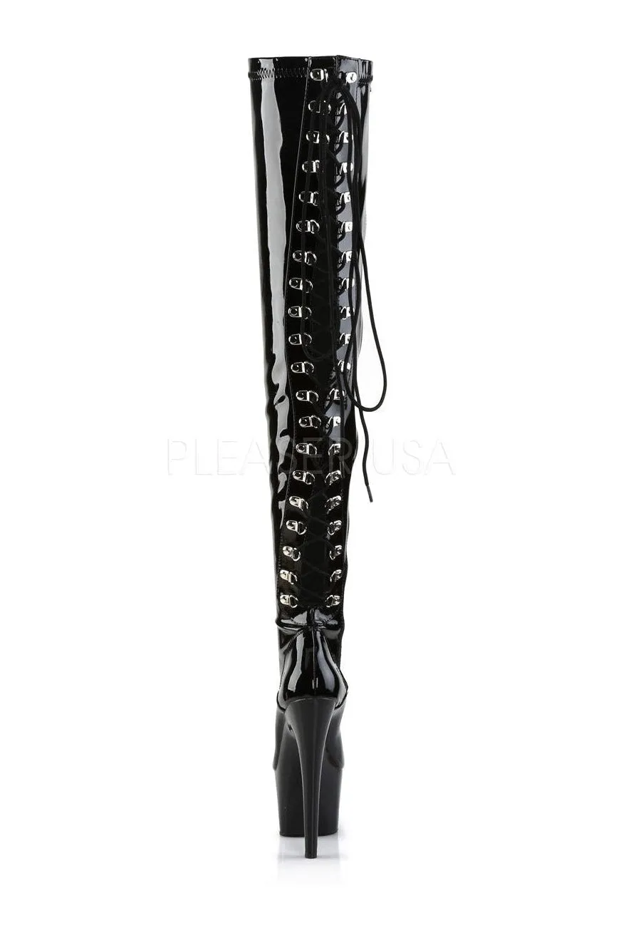 ADORE-3063 Platform Boot  | Black Patent
