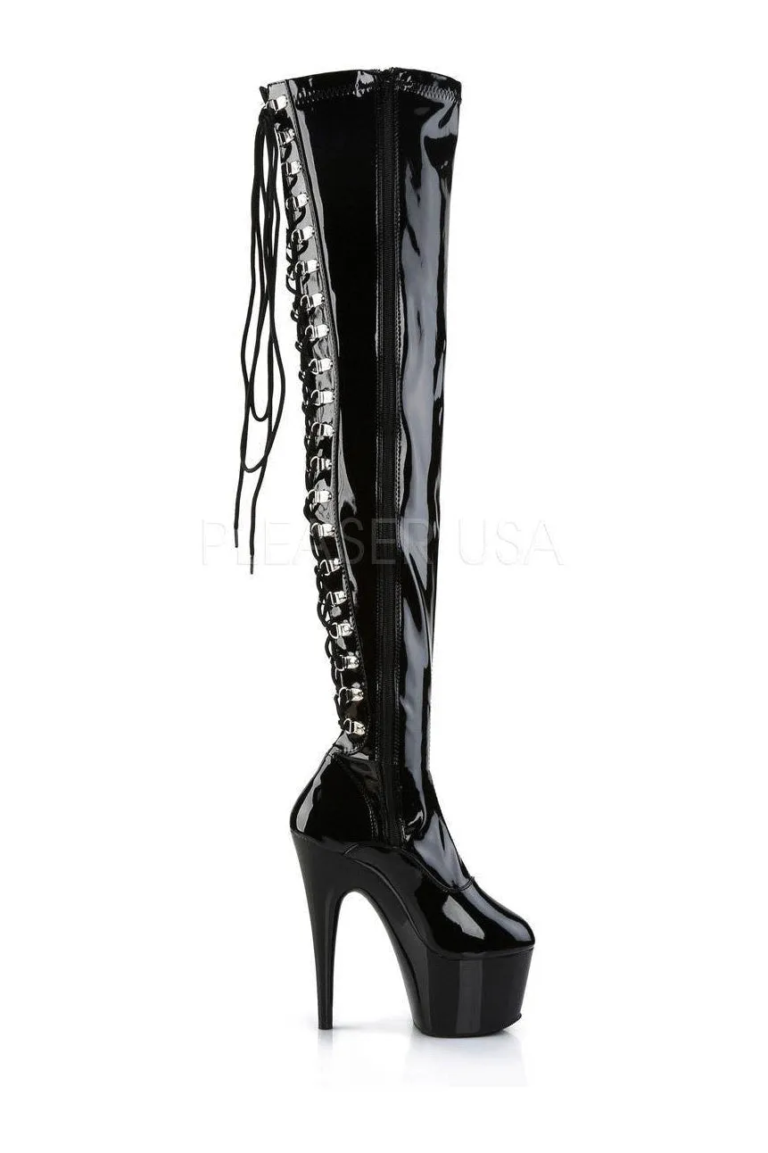 ADORE-3063 Platform Boot  | Black Patent