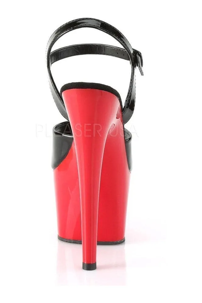 ADORE-709 Platform Sandal | Black Patent
