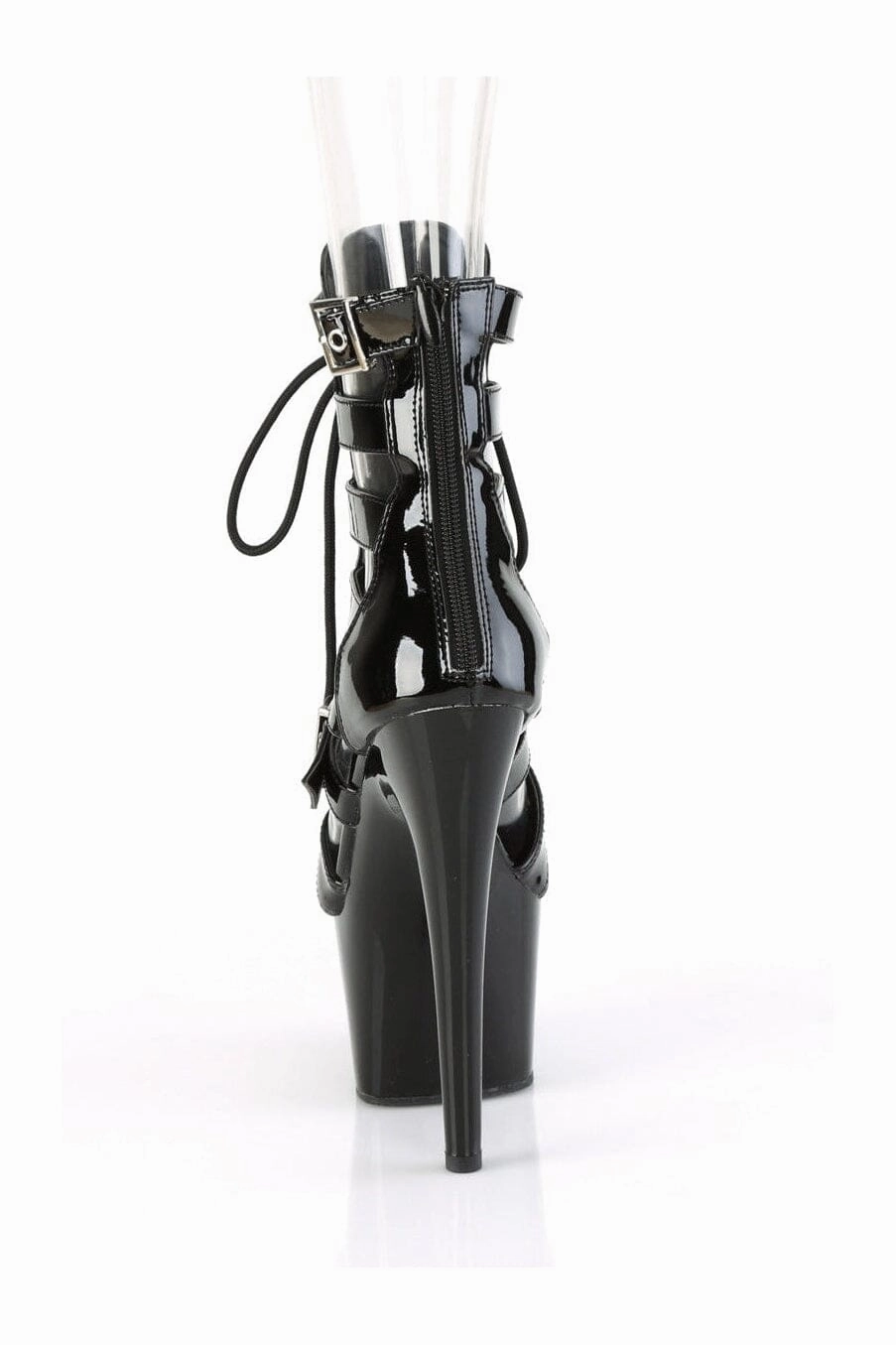 ADORE-1013MST Black Patent Ankle Boot