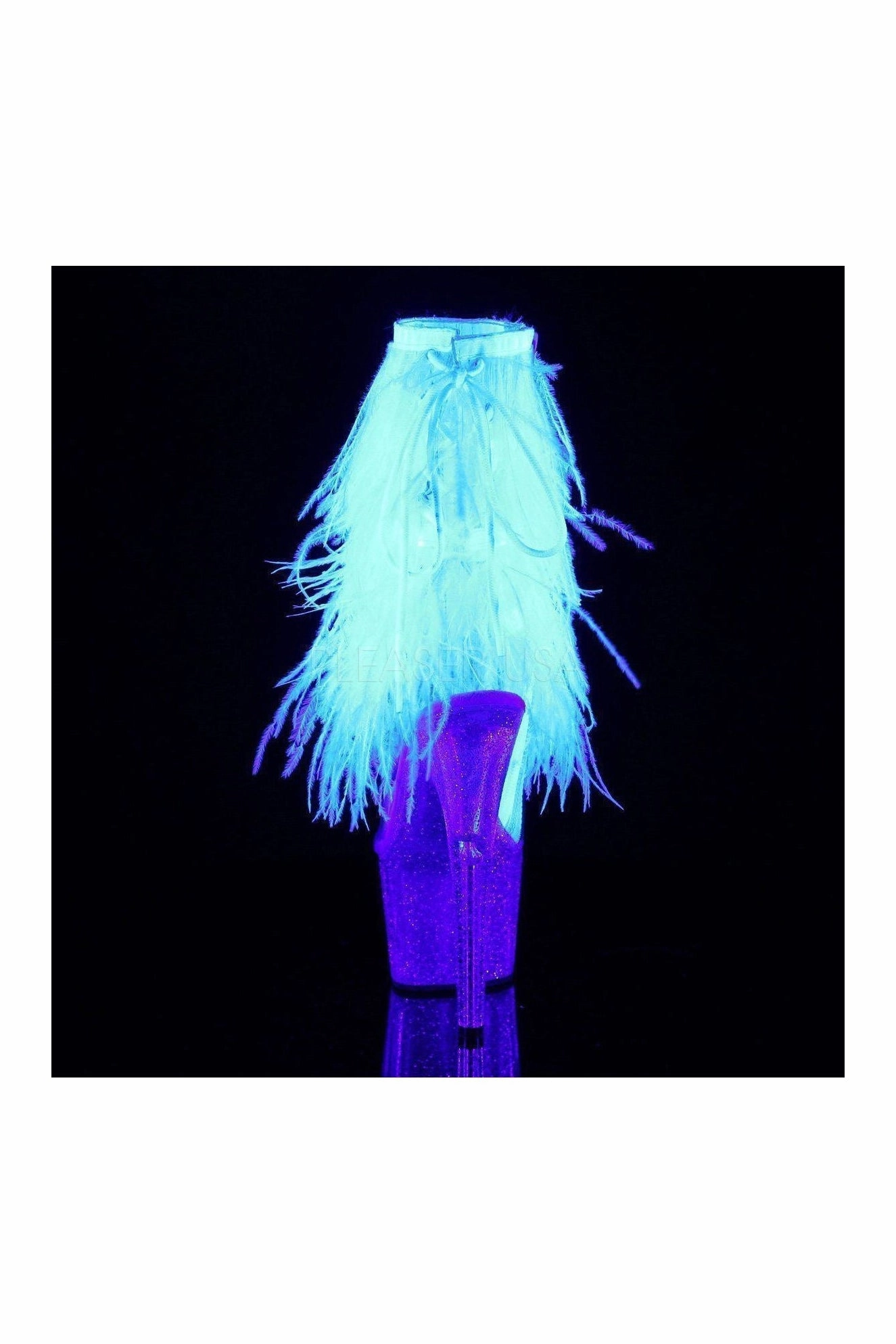 ADORE-1017MFF Platform Boot  | Clear Vinyl