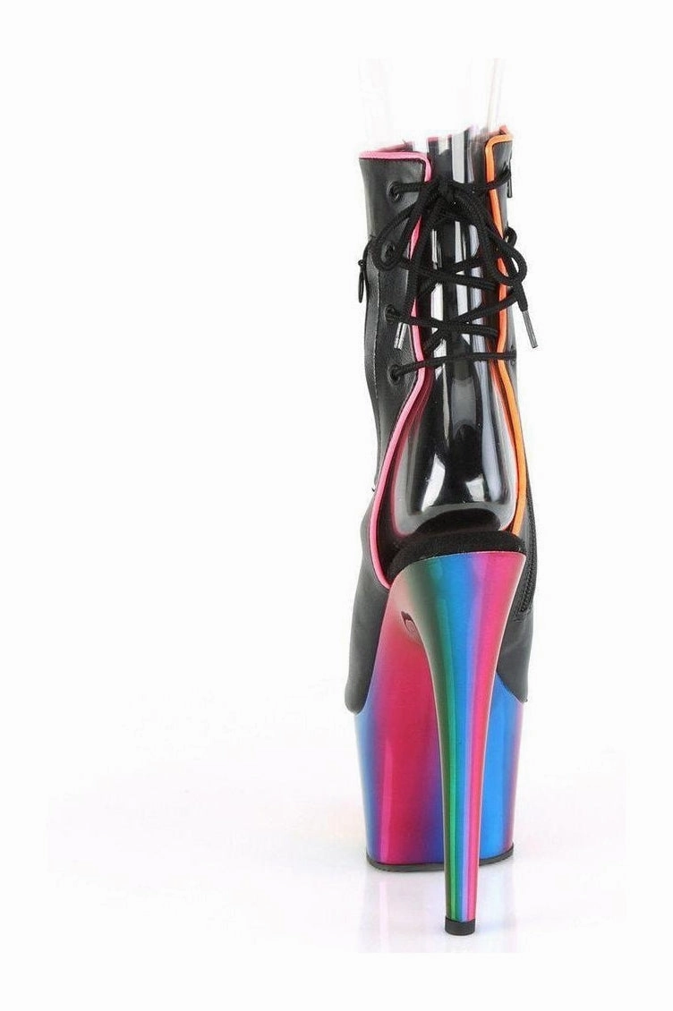 ADORE-1018RC-02 Ankle Boot | Black Faux Leather