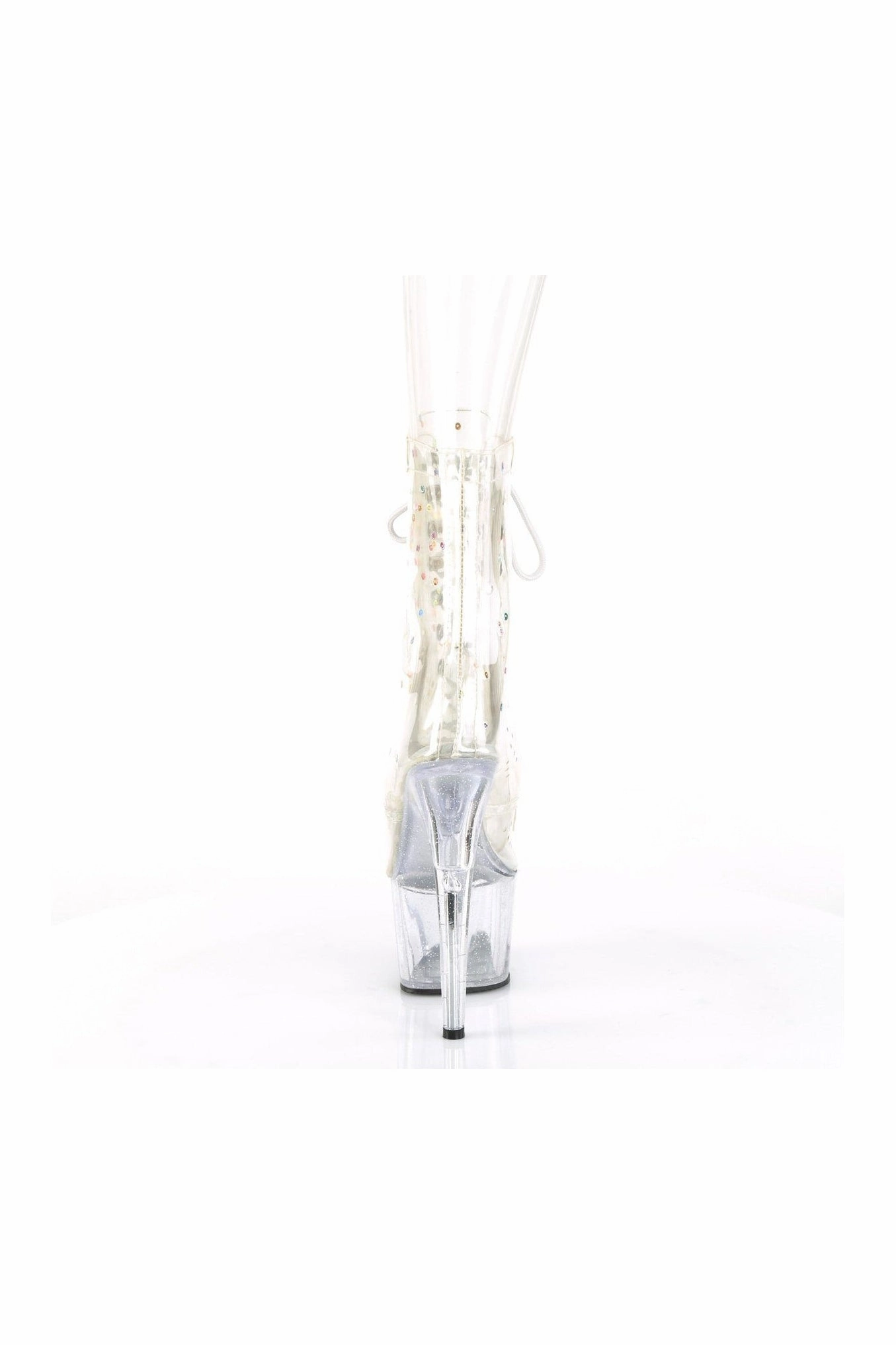 ADORE-1020C-2 Ankle Boot | Clear Faux Leather