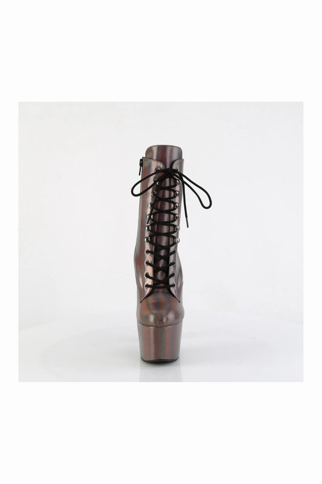 ADORE-1020HG Pewter Hologram Ankle Boot