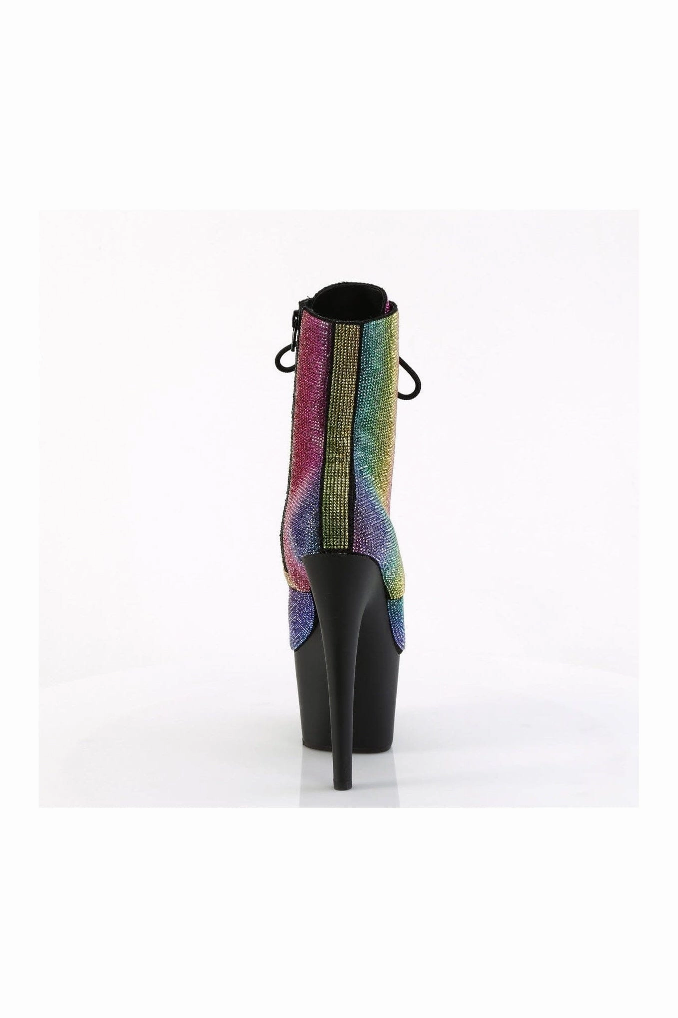 ADORE-1020RS Rainbow Faux Suede Ankle Boot