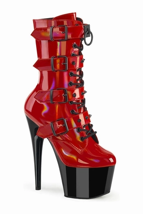 ADORE-1046TT Red Patent Ankle Boot