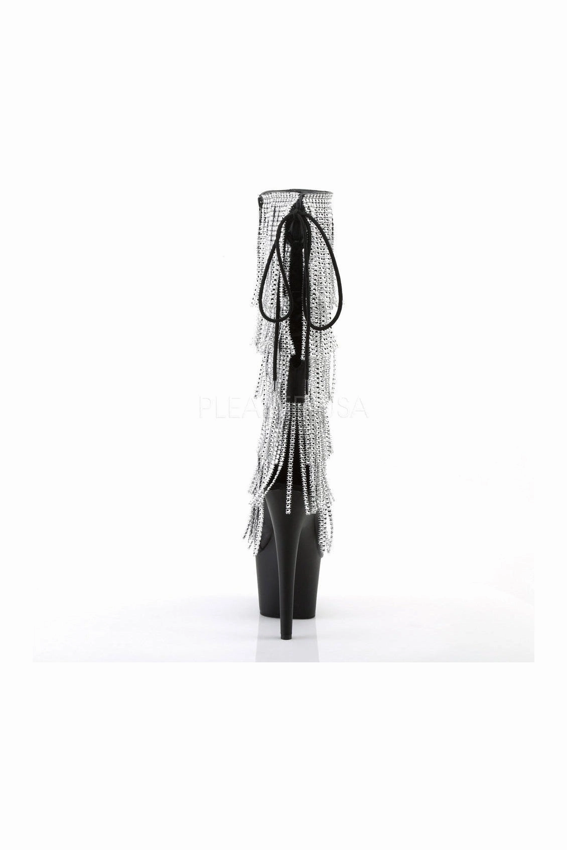 ADORE-2024RSF Platform Boot  | Black Faux Leather