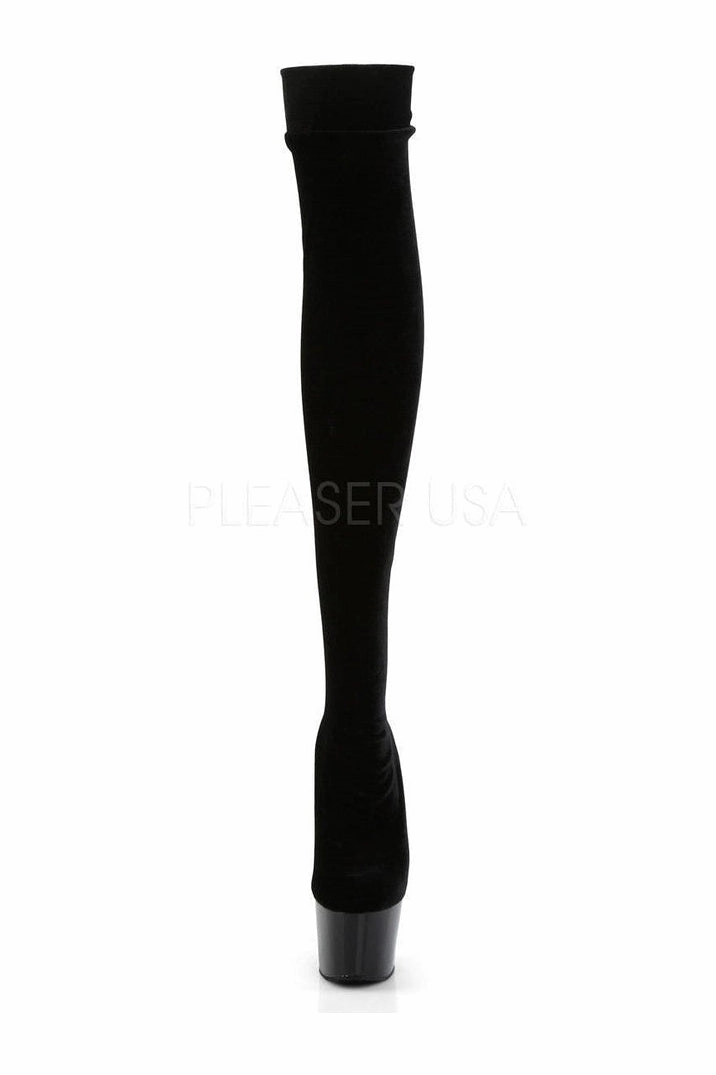 ADORE-3002 Platform Boot  | Black Velvet