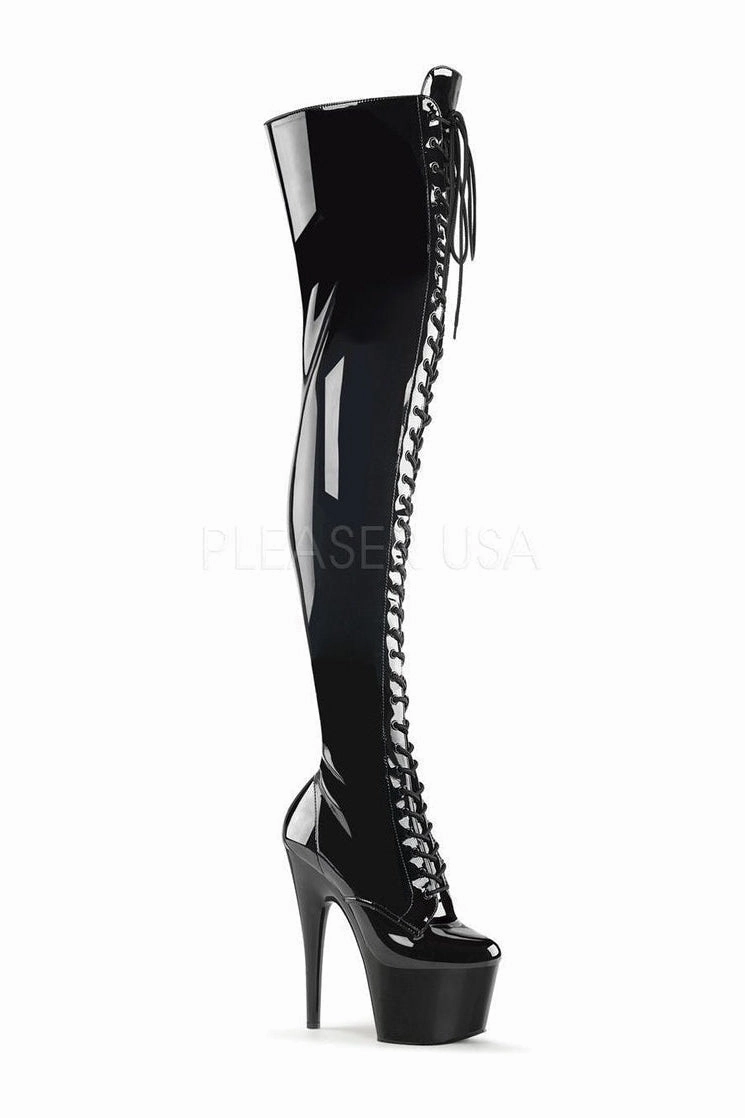 ADORE-3023 Platform Boot  | Black Patent