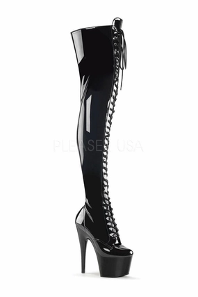 ADORE-3023 Platform Boot  | Black Patent