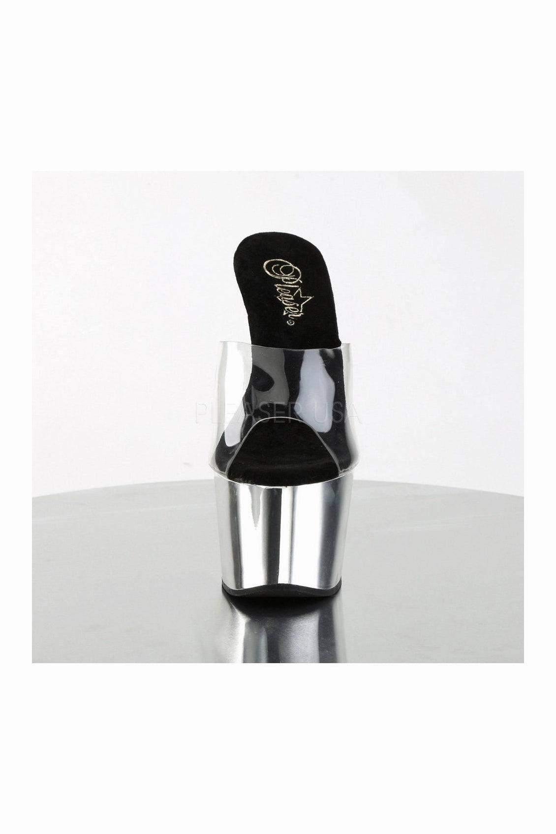 ADORE-701 Platform Slide  | Clear Vinyl