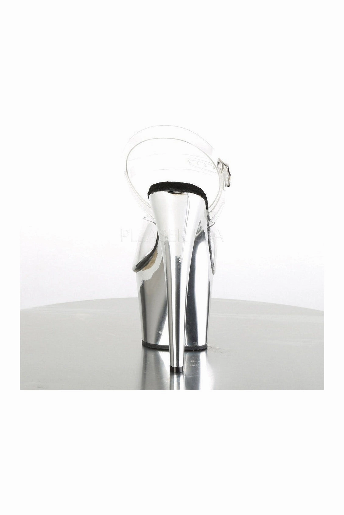 ADORE-708 Platform Sandal  | Clear Vinyl
