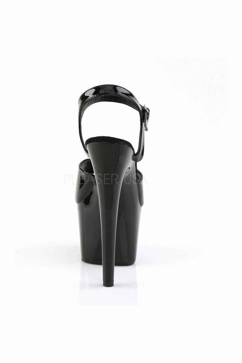 ADORE-709 Platform Sandal  | Black Patent