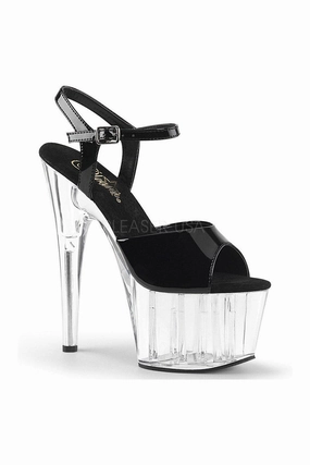 ADORE-709 Platform Sandal  | Black Patent