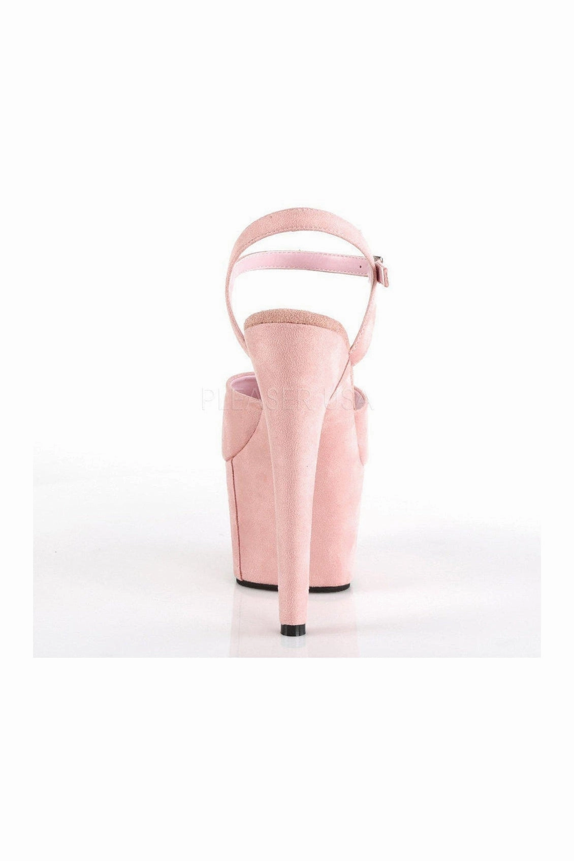 ADORE-709FS Platform Sandal  | Pink Faux Suede