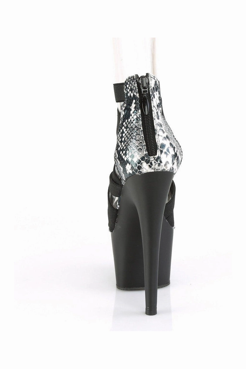 ADORE-748SP Exotic Sandal | Black Elastic