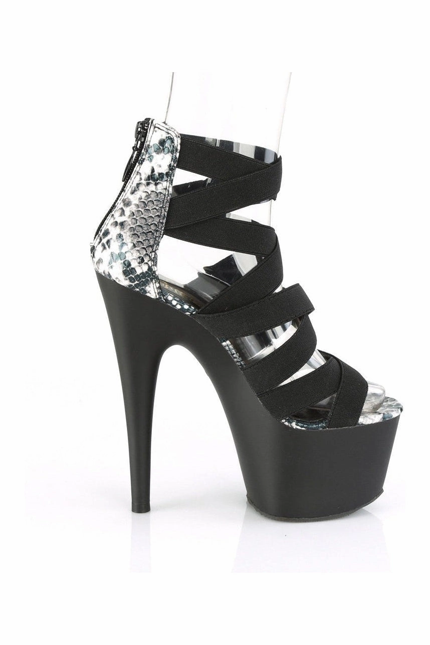 ADORE-748SP Exotic Sandal | Black Elastic