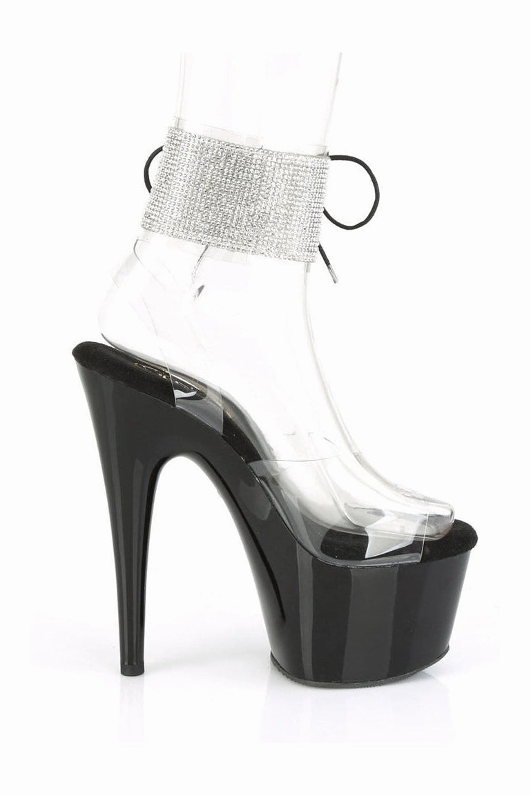 ADORE-791-2RS Exotic Sandal | Clear Vinyl