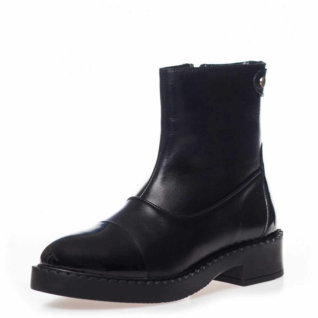 AMIE BOOTS PATENT - BLACK PATENT