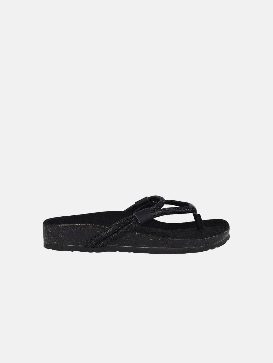 Antea Women's Cork Vegan Sandals | Black