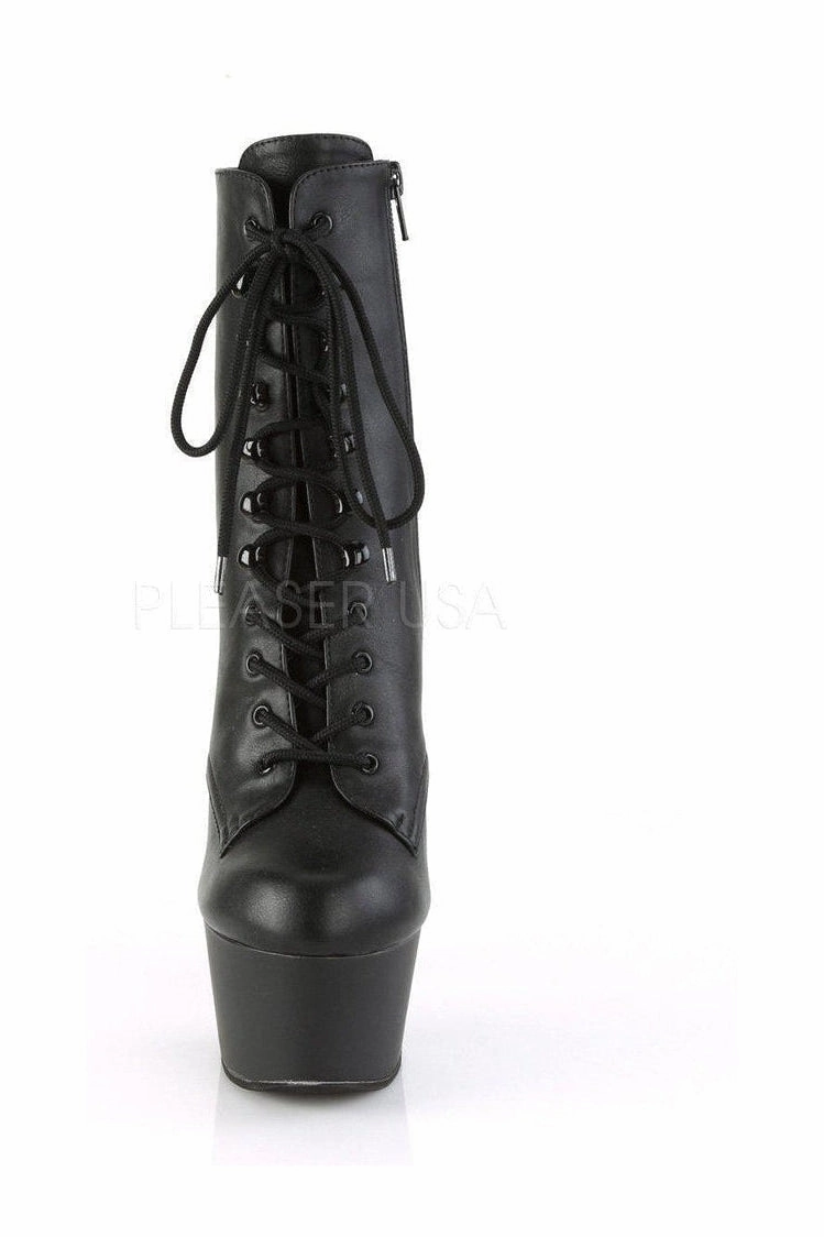 ASPIRE-1020 Platform Boot  | Black Faux Leather
