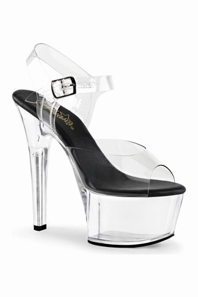 ASPIRE-608 Platform Sandal  | Black Vinyl