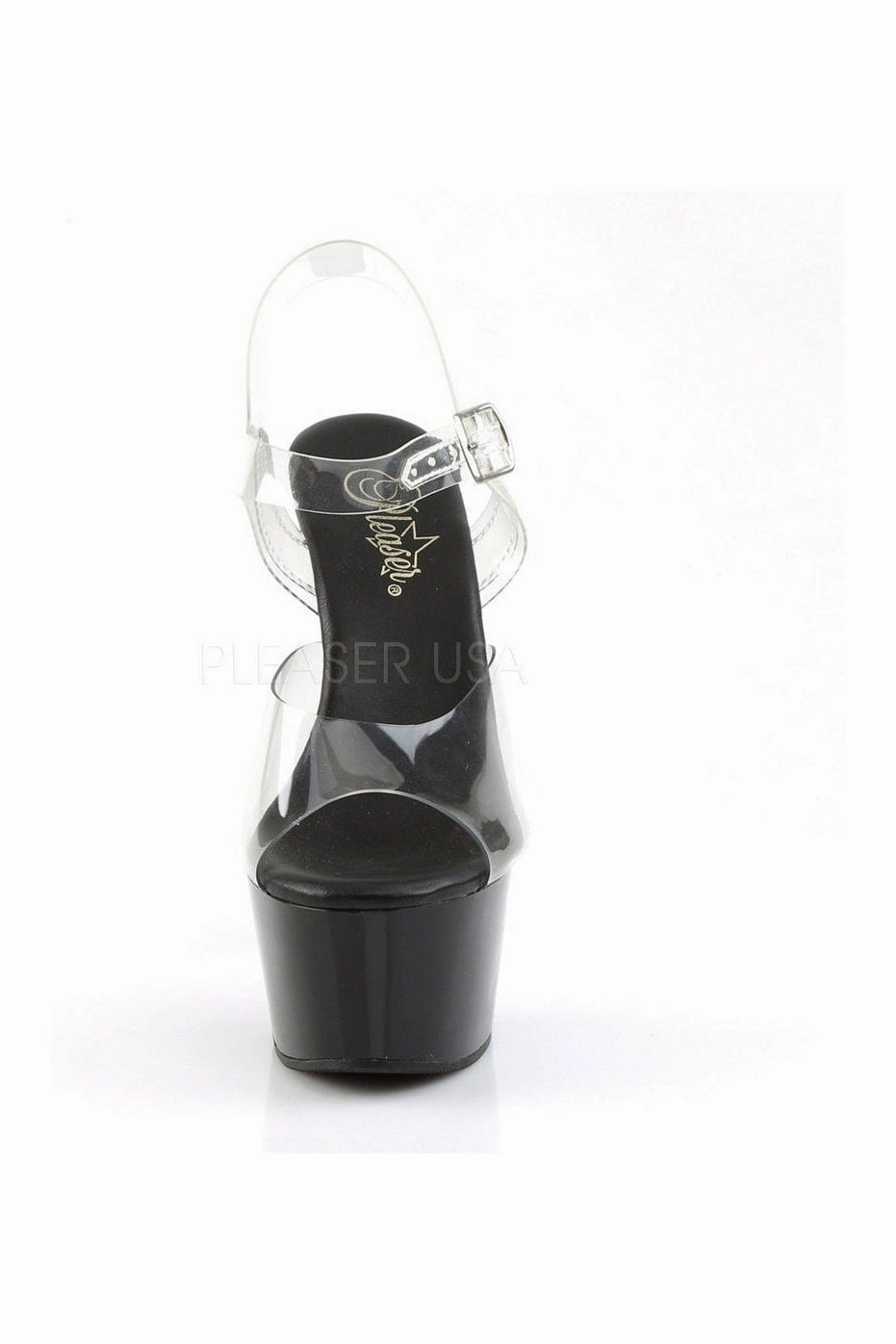 ASPIRE-608 Platform Sandal  | Black Vinyl