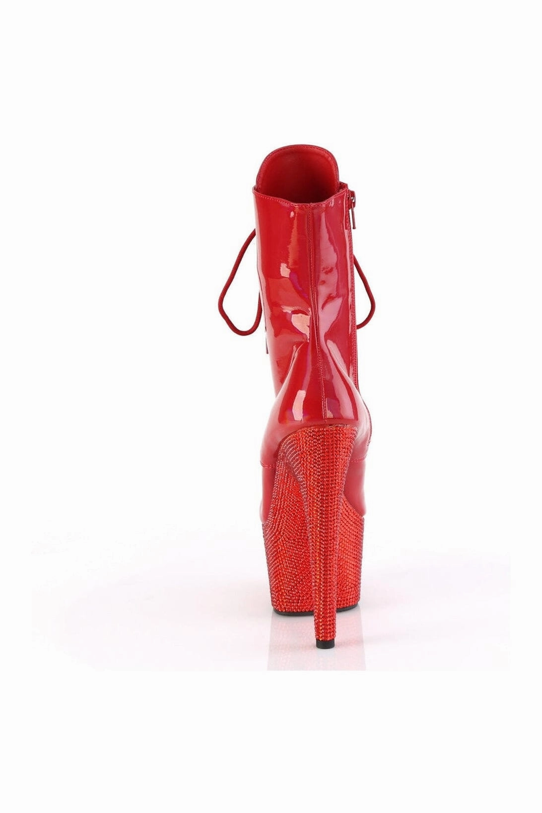 BEJEWELED-1020-7 Red Patent Ankle Boot