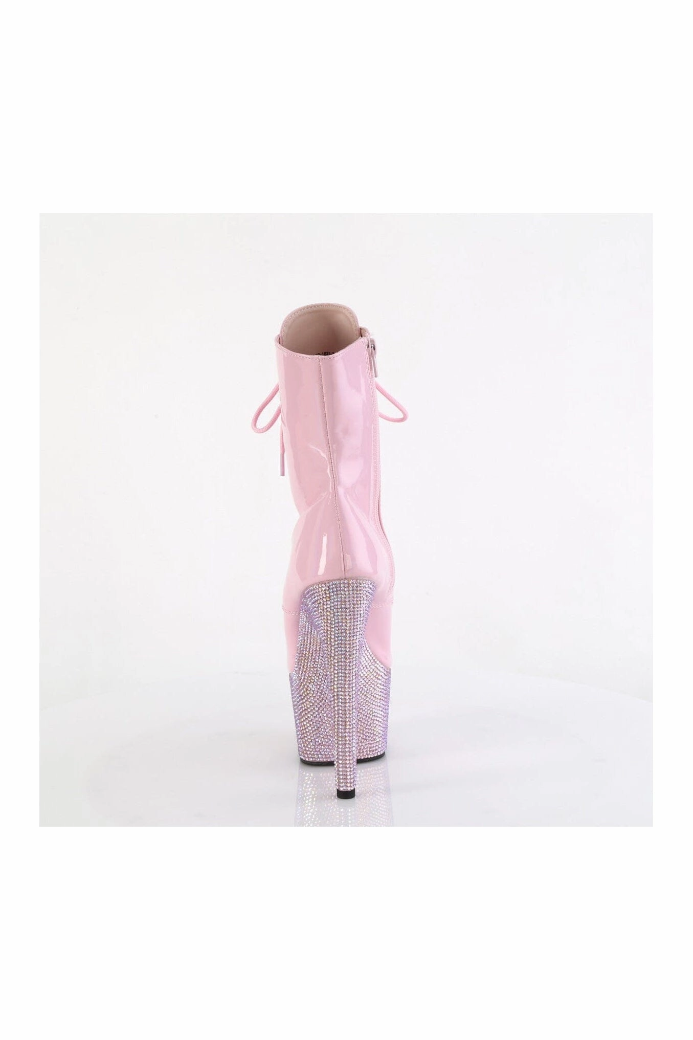BEJEWELED-1021-7 Pink Patent Ankle Boot