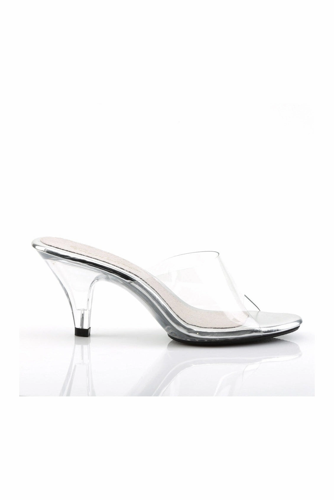 BELLE-301 Bootie | Clear Vinyl