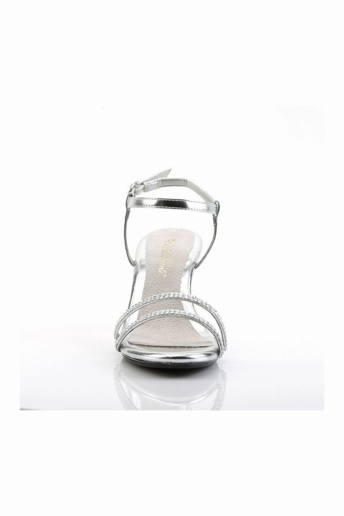 BELLE-316 Sandal | Clear Faux Leather
