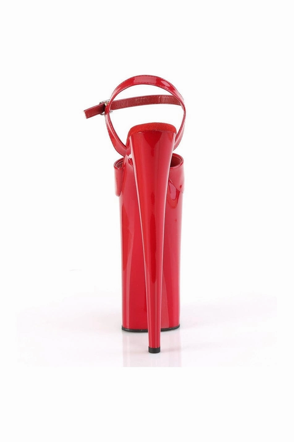 BEYOND-009 Red Faux Leather Sandal