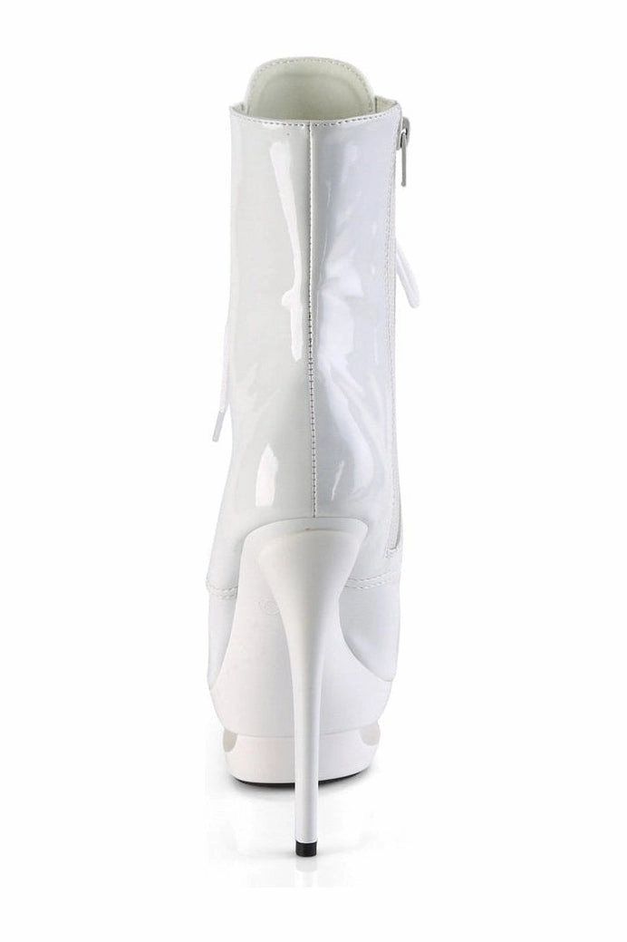 BLONDIE-R-1020 Exotic Boot | White Patent