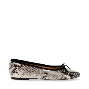 Blossoms Flat Shoe LT. BEIGE SNAKE
