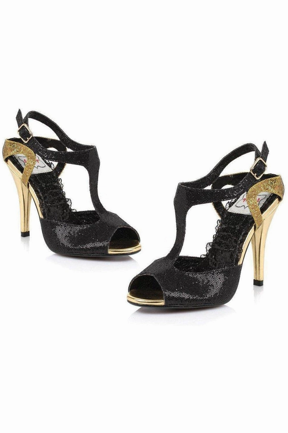 BP416-LOIS Sandal | Black Glitter