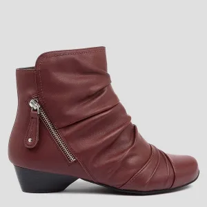 CAMRYN XW - DARK RED LEATHER FINAL SALE