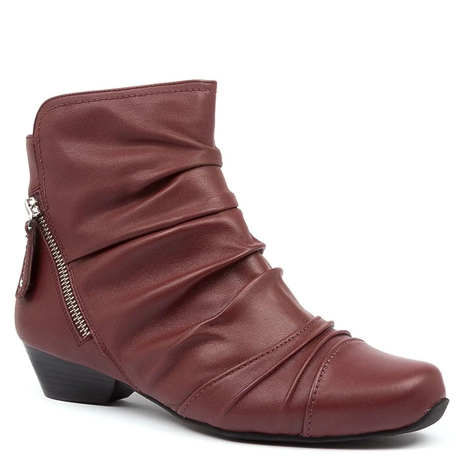 CAMRYN XW - DARK RED LEATHER FINAL SALE