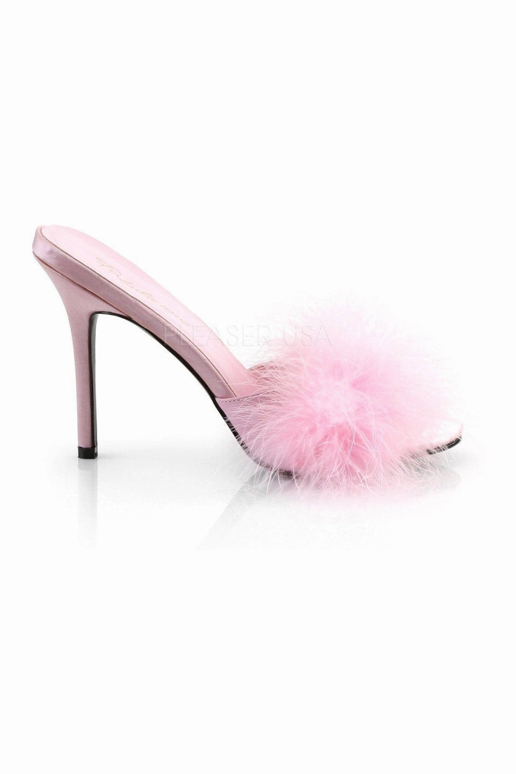 CLASSIQUE-01F Slide | Pink Faux Leather