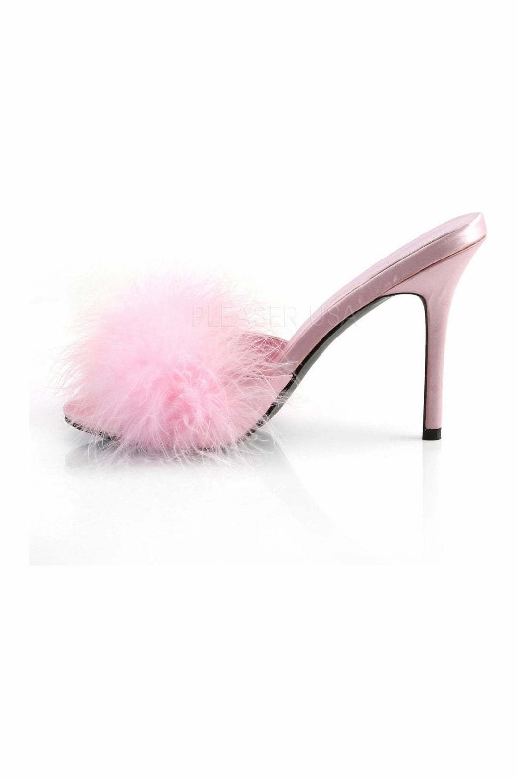 CLASSIQUE-01F Slide | Pink Faux Leather