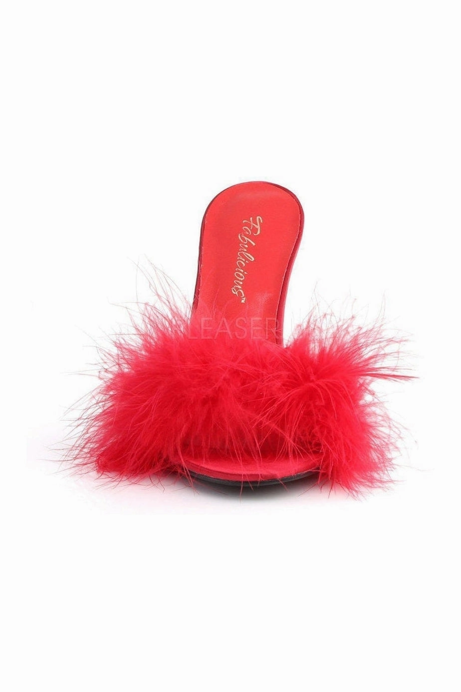 CLASSIQUE-01F Slide | Red Faux Leather