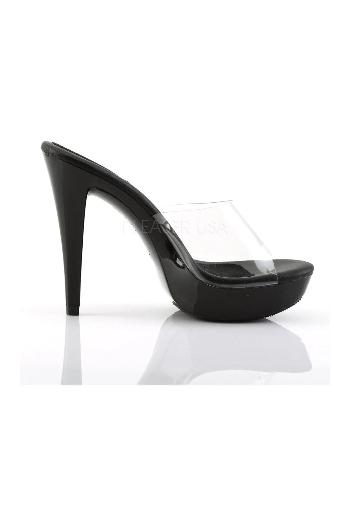 COCKTAIL-501 Platform Slide | Black Vinyl