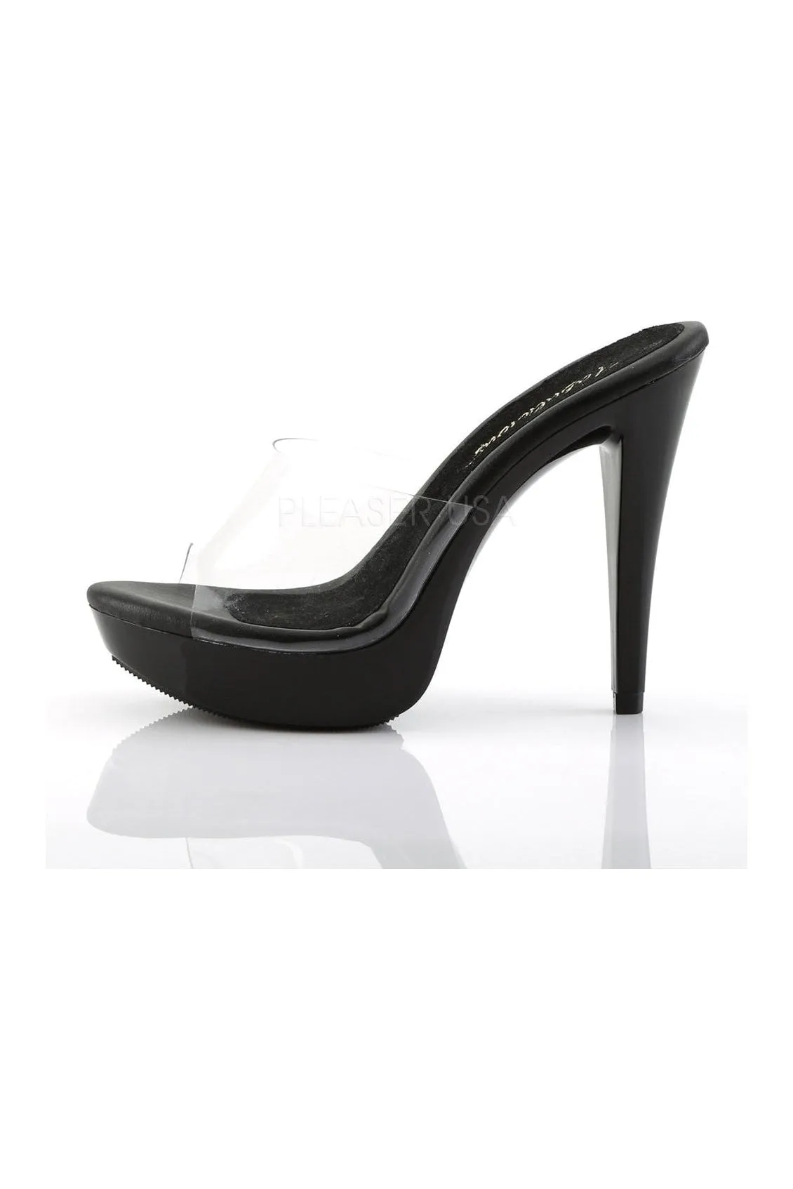 COCKTAIL-501 Platform Slide | Black Vinyl