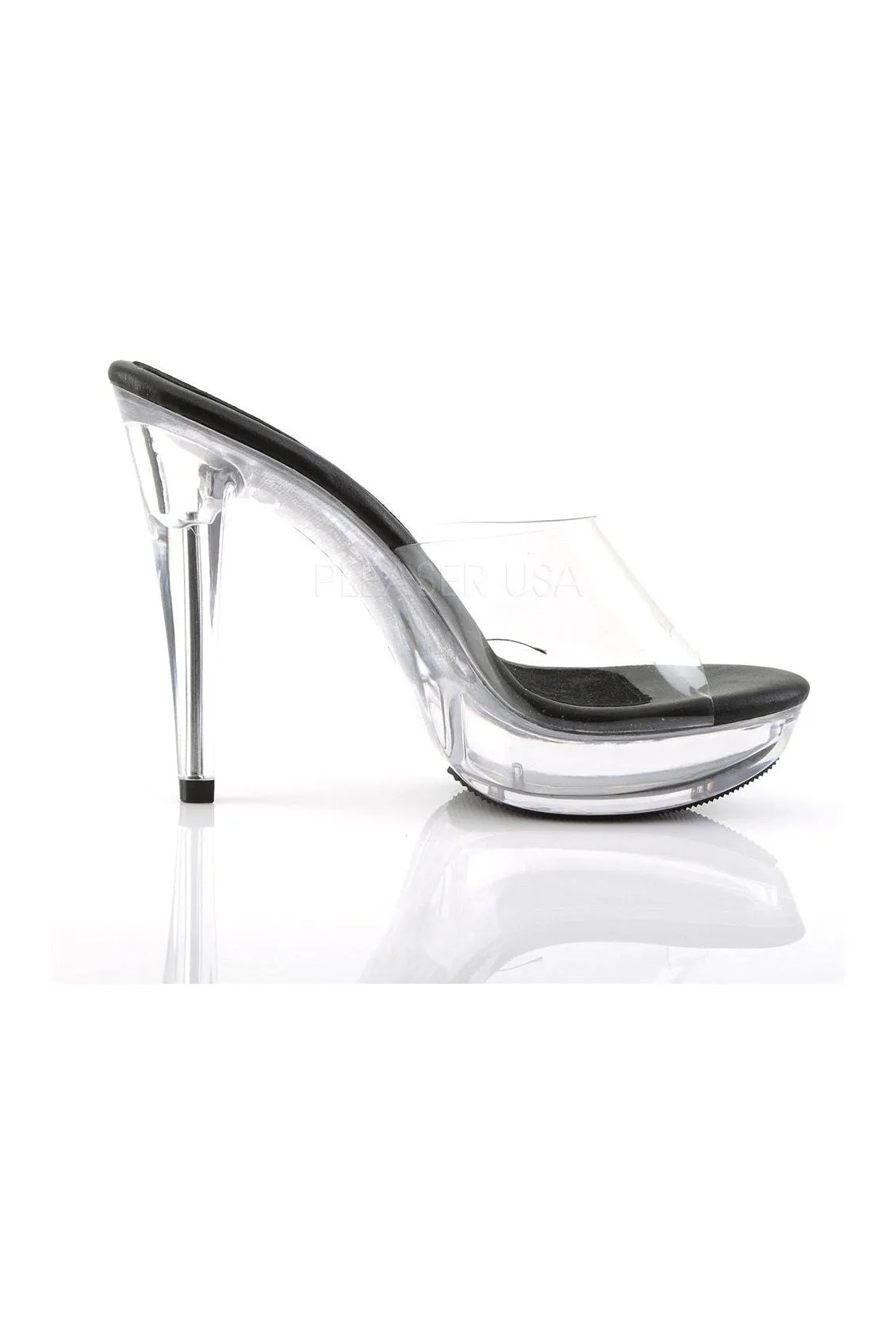 COCKTAIL-501 Platform Slide | Black Vinyl