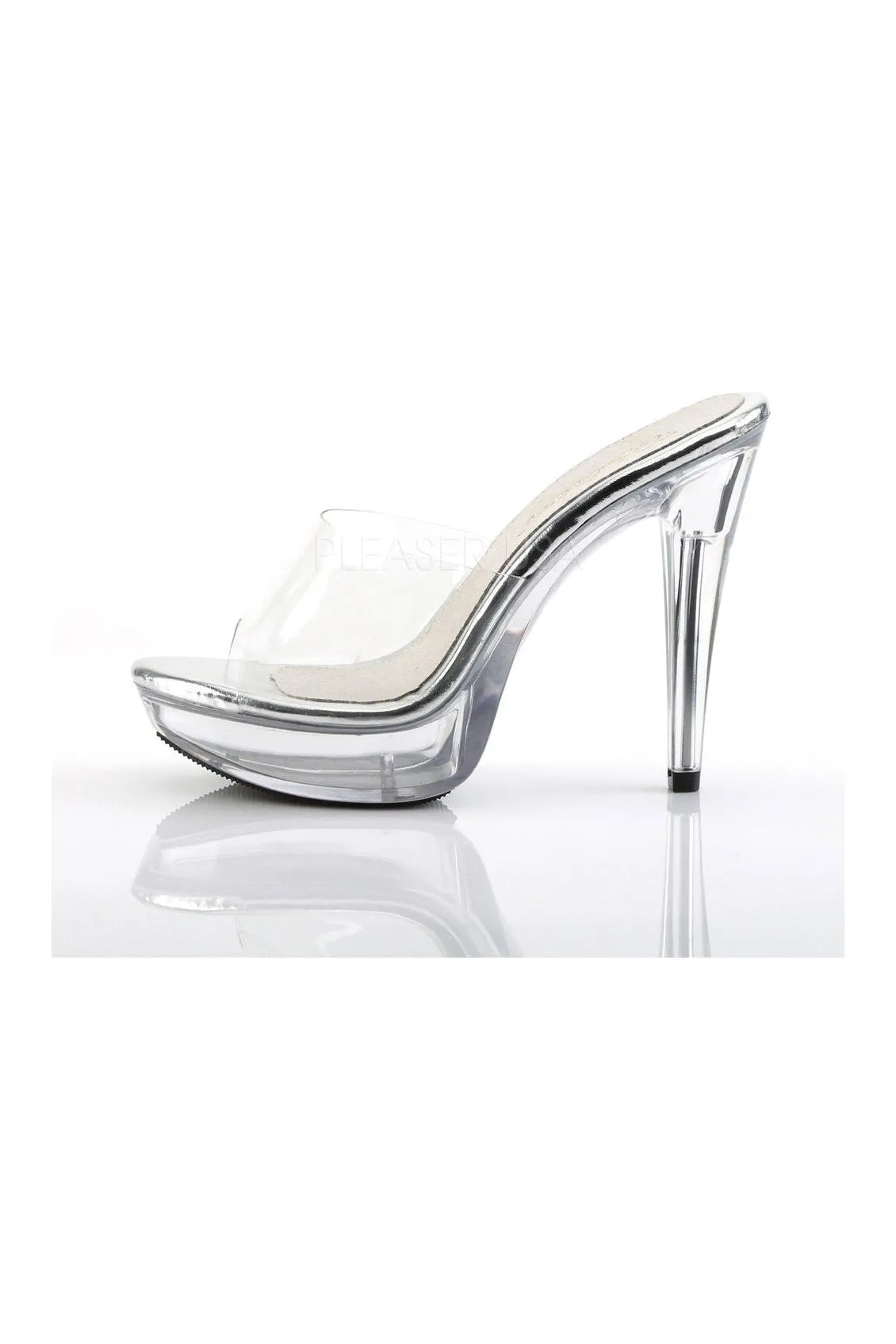 COCKTAIL-501 Platform Slide | Clear Vinyl