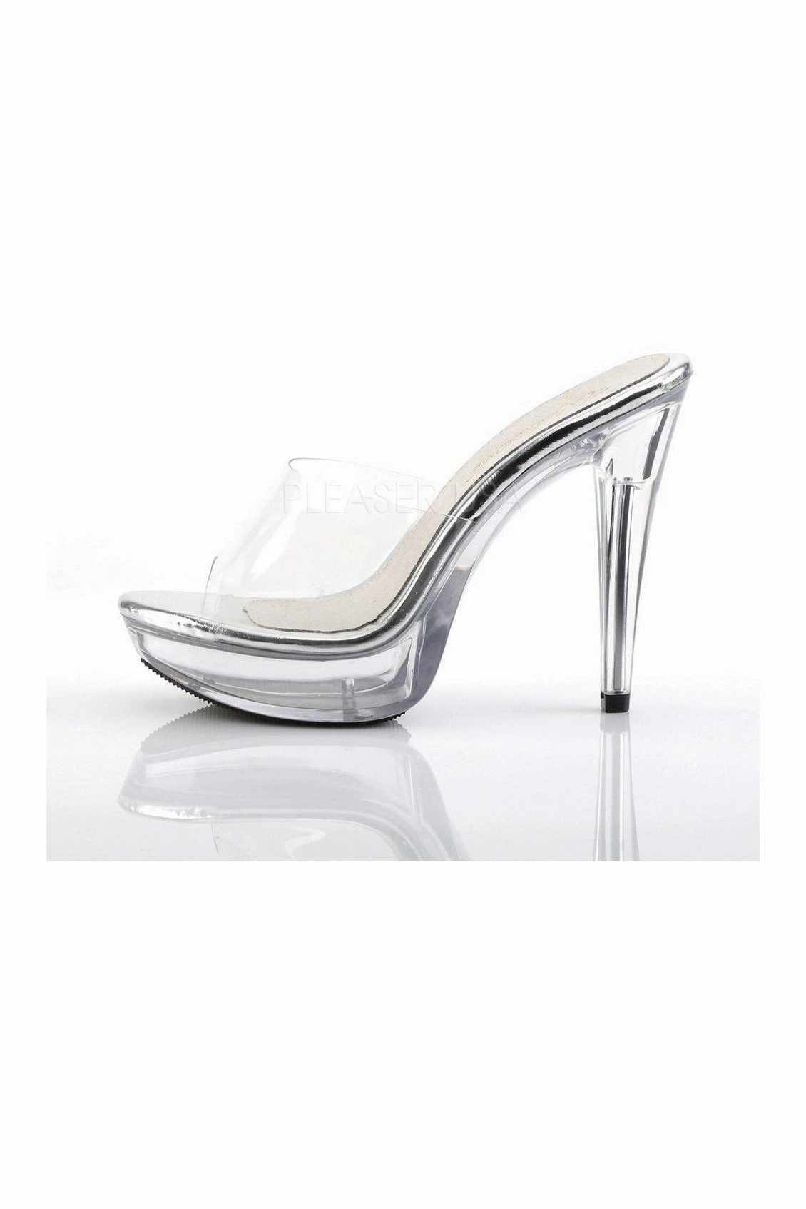 COCKTAIL-501 Platform Slide | Clear Vinyl