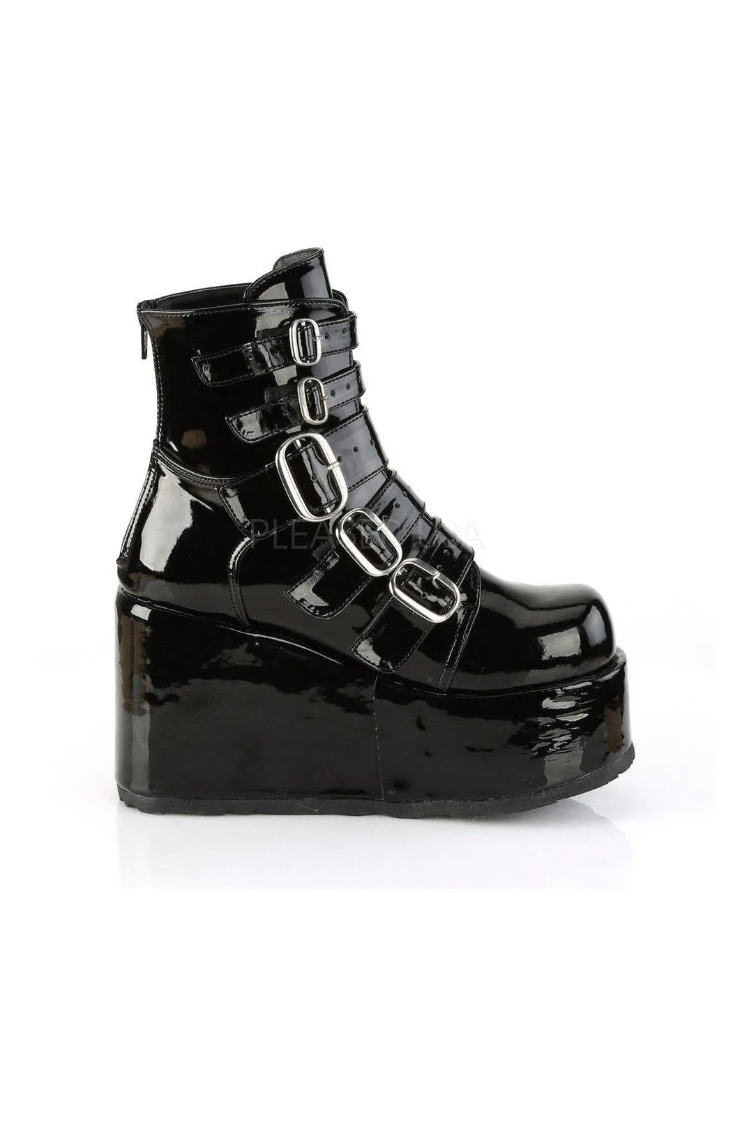 CONCORD-57 Demonia Ankle Boot | Black Patent
