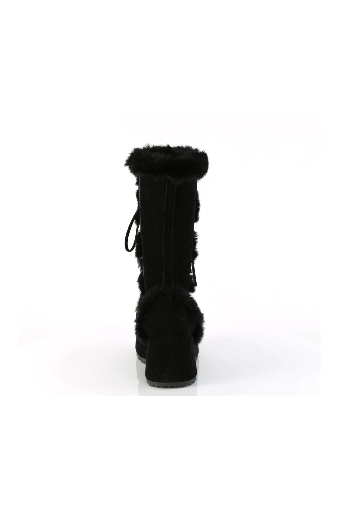 CUBBY-311 Black Vegan Suede Knee Boot