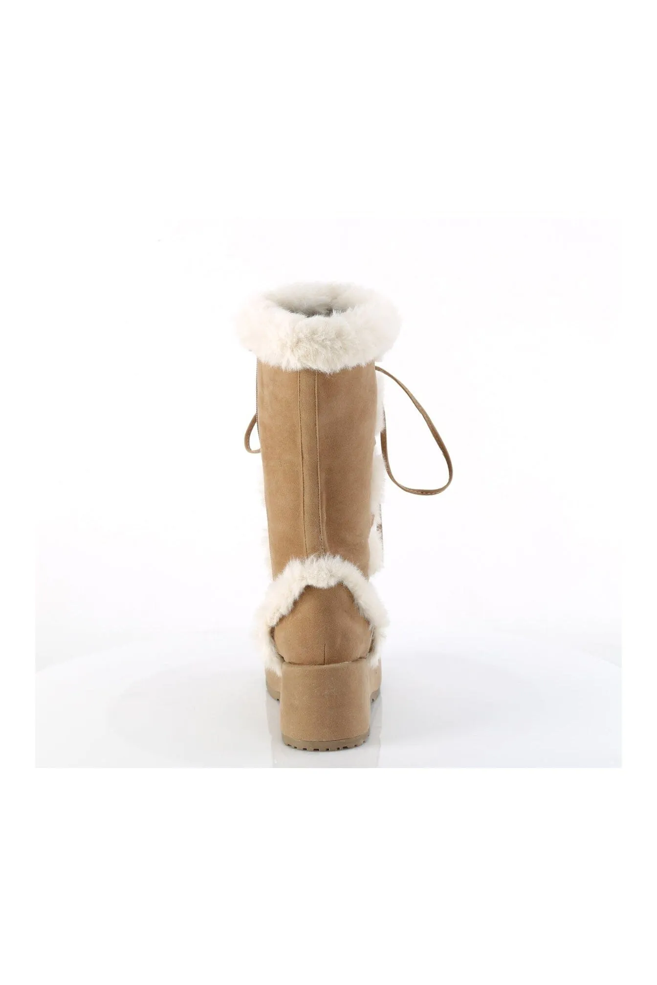 CUBBY-311 Brown Vegan Suede Knee Boot
