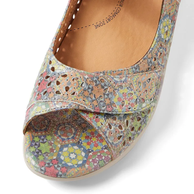 DAFFODIL W  - ORANGE MULTI LEATHER FS